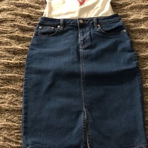 Banana republic denim skirt
